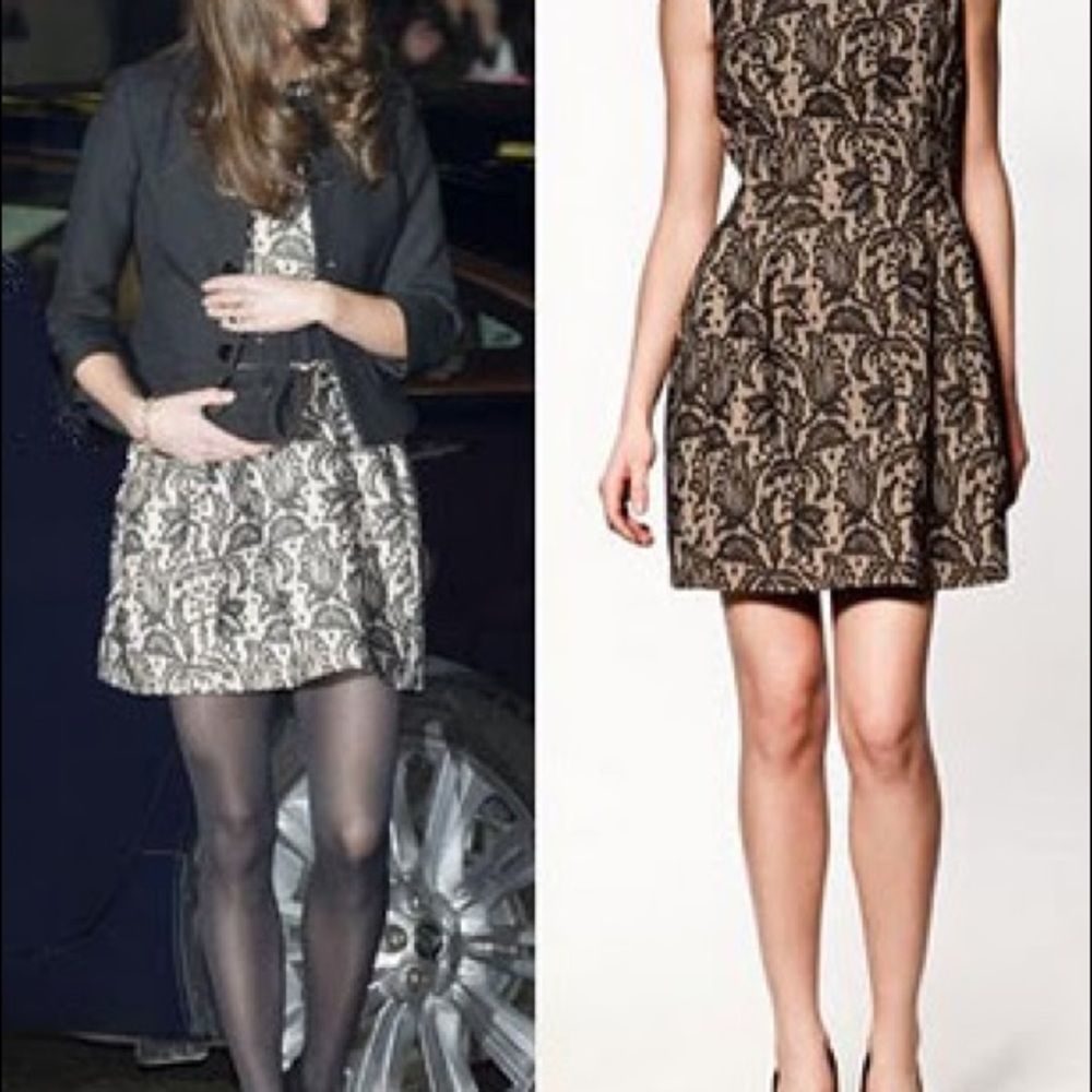 RARE! ZARA "Lace tulip" Dress~ Small~ US 4~Kate M - Picture 5 of 5